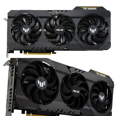 Pin 8 simple noir d'ASUS TUF GeForce RTX 3060 OC 12GB 3584 CUDA 15000MHz