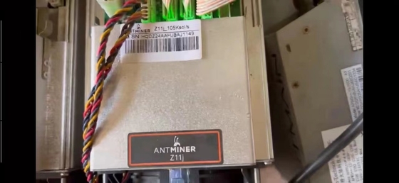 mineur de 105ksol/S Bitmain Antminer Z11j 1418W ZEC 228×134×279mm