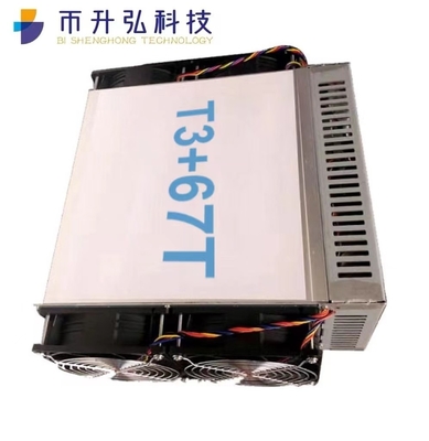 installation 13.53KG d'exploitation du mineur T3+ 67T Asic de 3300W Innosilicon Asic