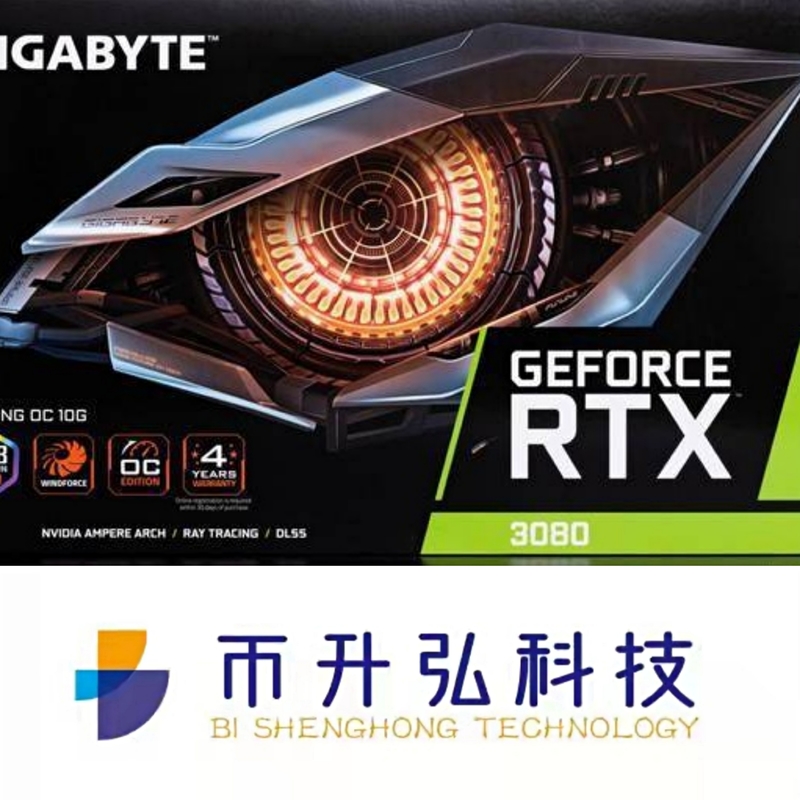 8704 JEU OC 10GB du GIGAOCTET GEFORCE RTX 3080 de Rig Carte graphique 1800MHz d'exploitation de CUDA